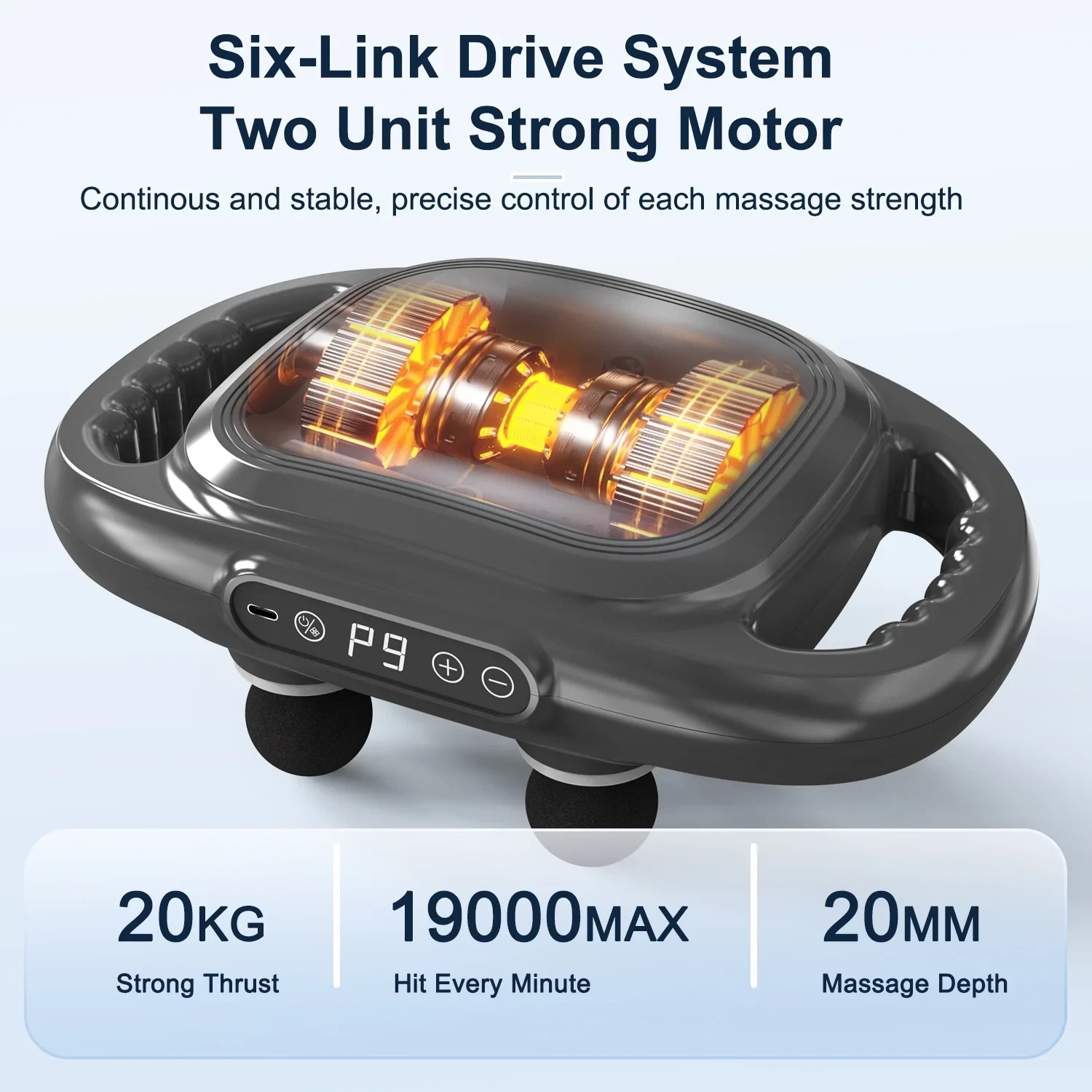 Massager in use